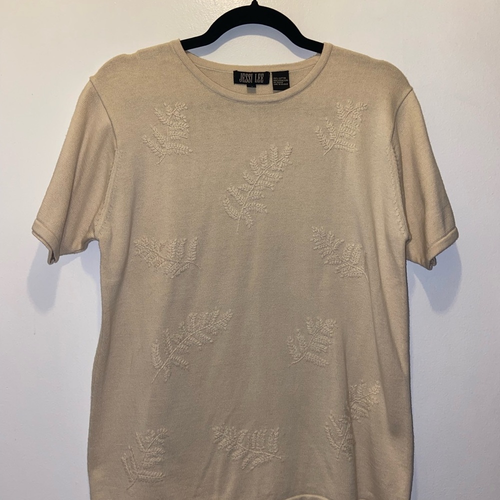 Cream Embroidered Jessi Lee Women’s Top